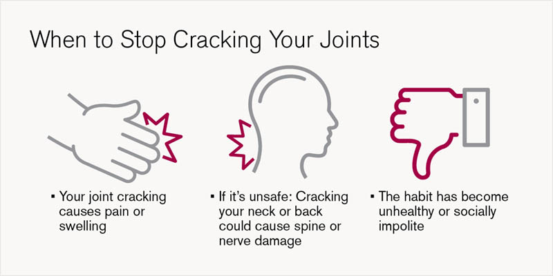 When to stop cracking your joints graphic