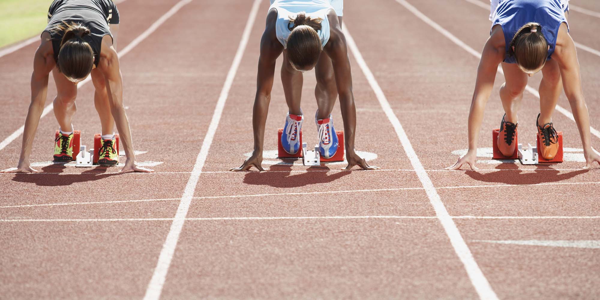 Women runners on the track