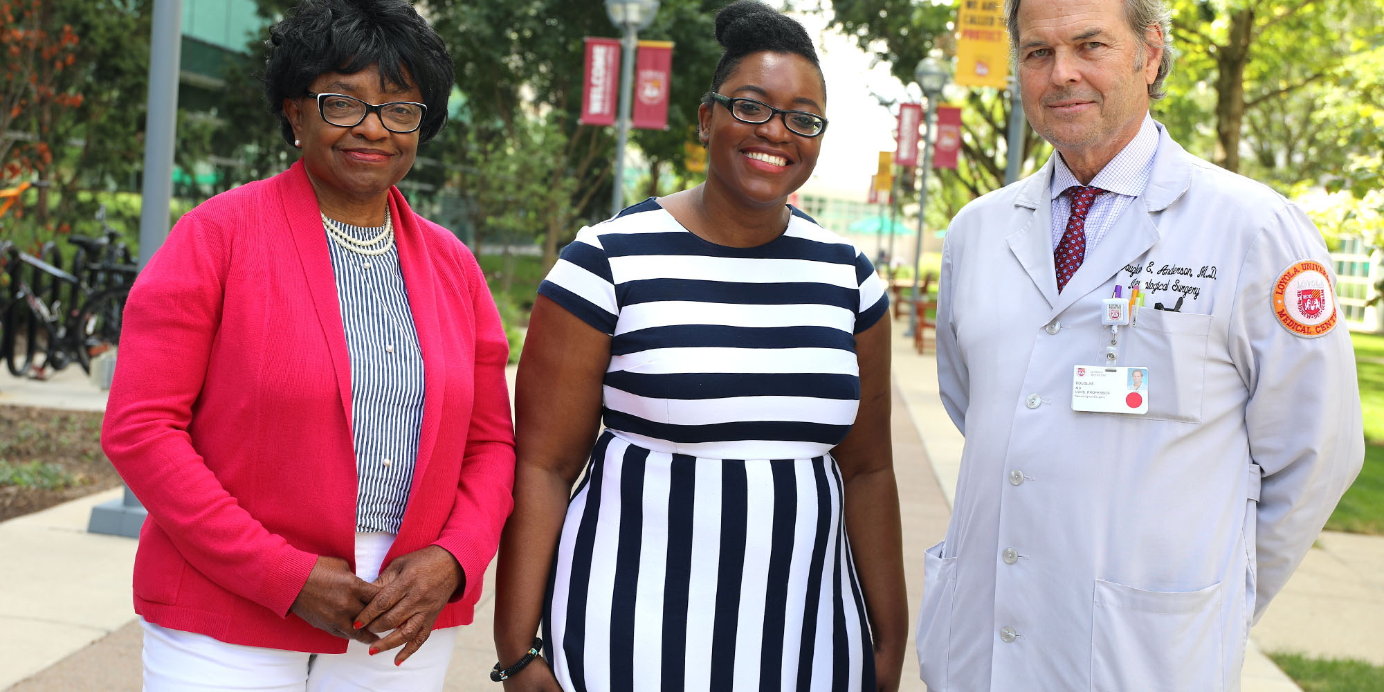 Grace Troko Schilder, Velma Troko and Douglas Anderson, MD