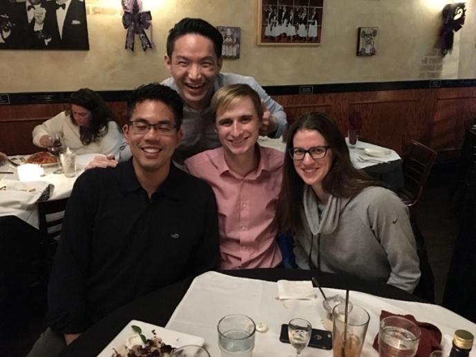 Psychiatry residents at a restaurant