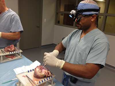 Residents in simulation lab