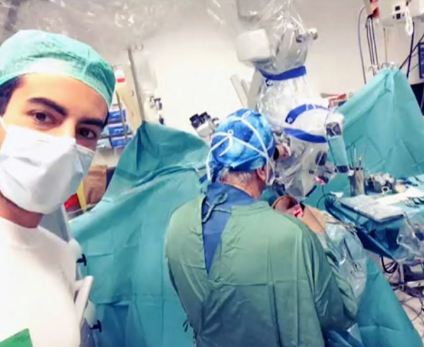 Tarik Ibrahim in an operating room