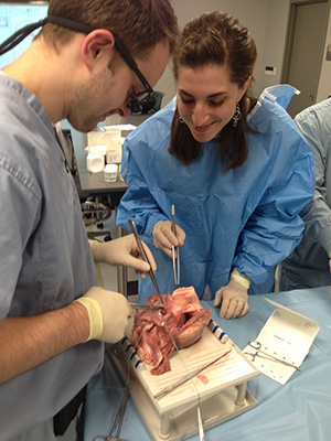 Residents in simulation lab