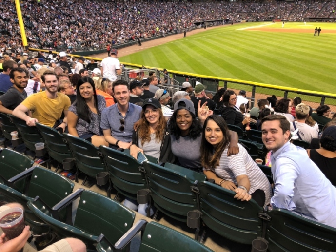 Psychiatry residents at a baseball game