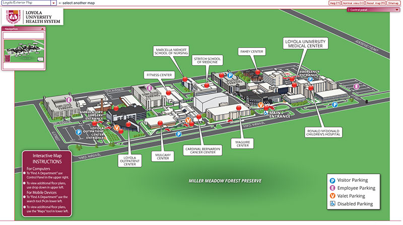 Loyola Medicine interactive map