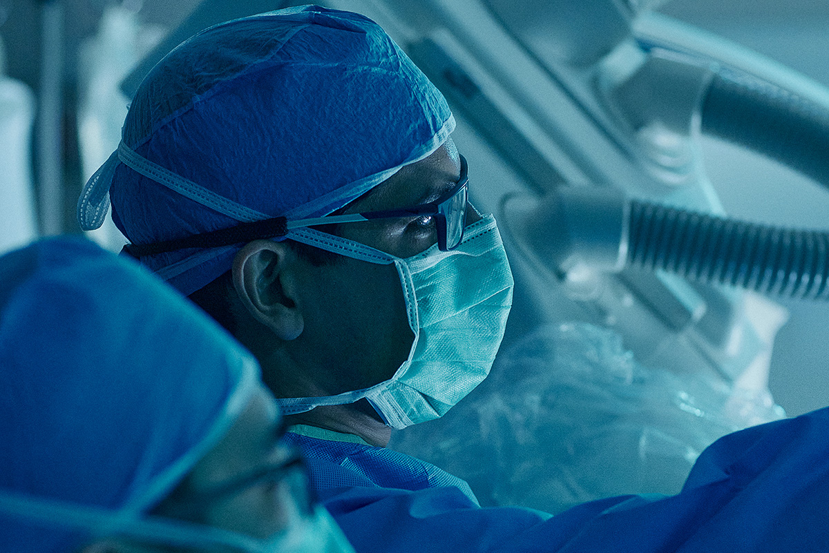 Surgeon in operating room